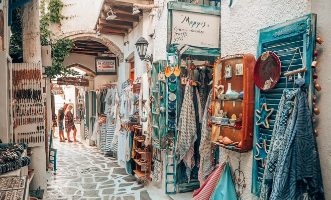 Naxos blue doors